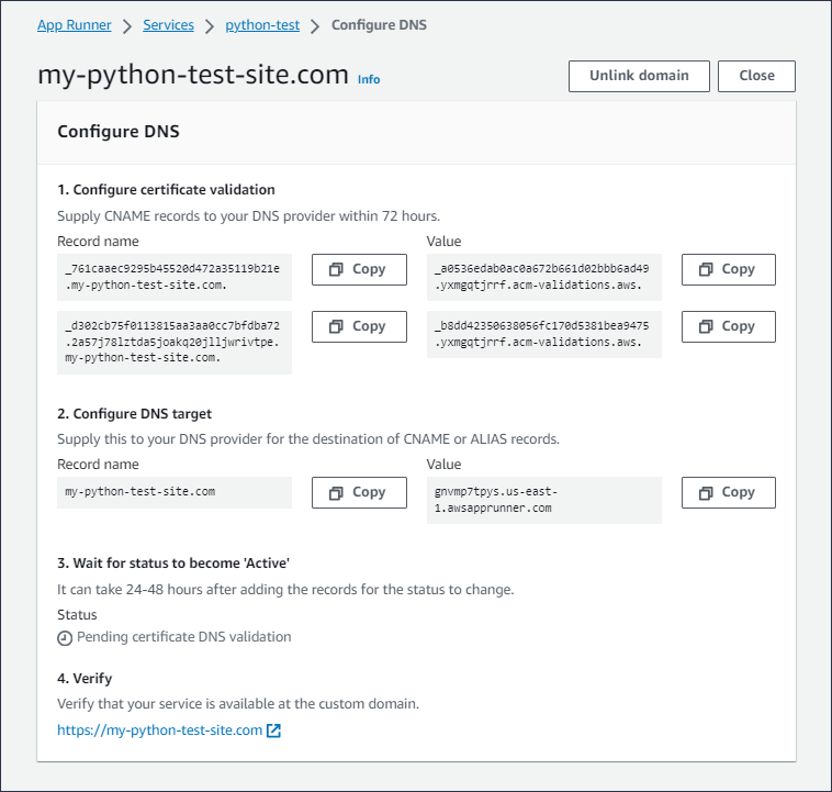 Configure DNS